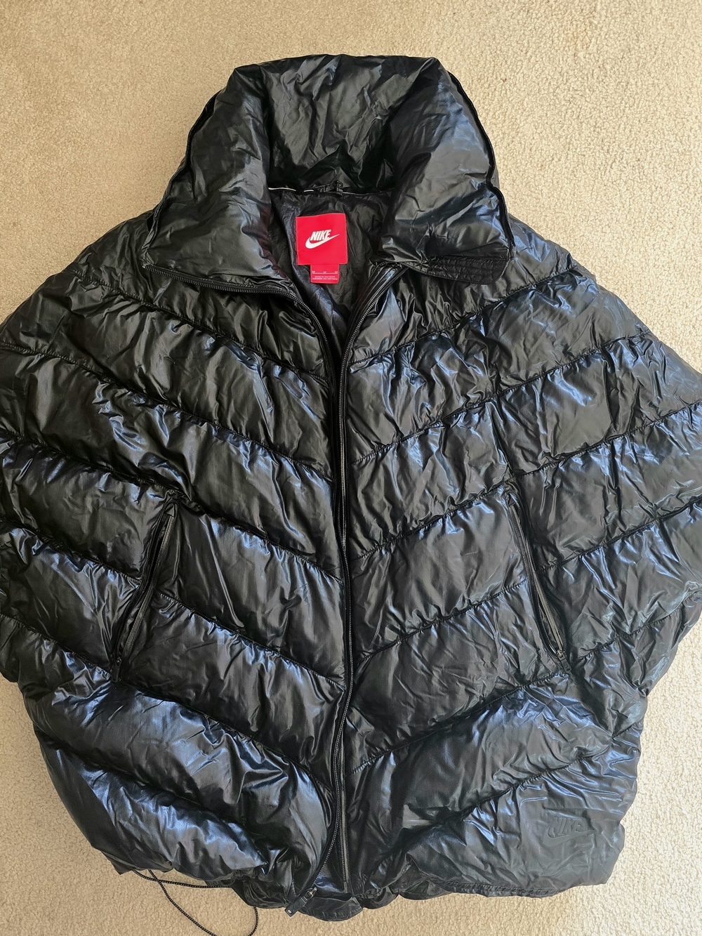 Nike quilted poncho puffer jacket